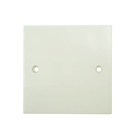 electric blanking plate single white